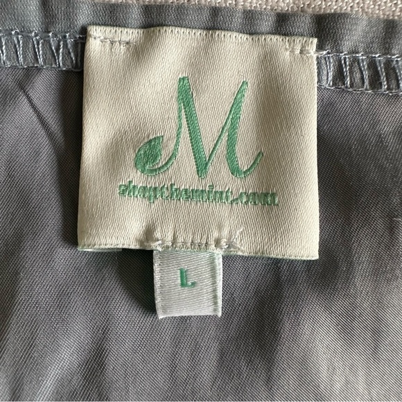 Maurices Studded Smocked Babydoll Tank & Shop The Mint Button Front Tank Size L - Picture 11 of 13